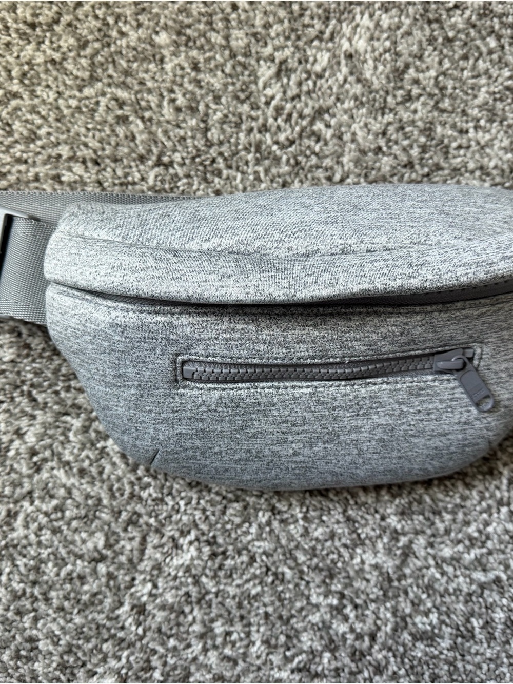 Dagne Dover Gray Cushy Crossbody Fanny Pack
